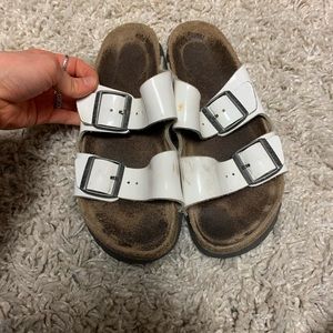 White Birkenstock 38